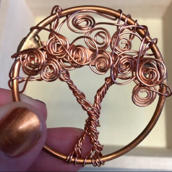 Handmade pin, copper pin, TREE OF LIFE pin, Copper pin, brooch,NWT Handmade - Picture 4 of 10